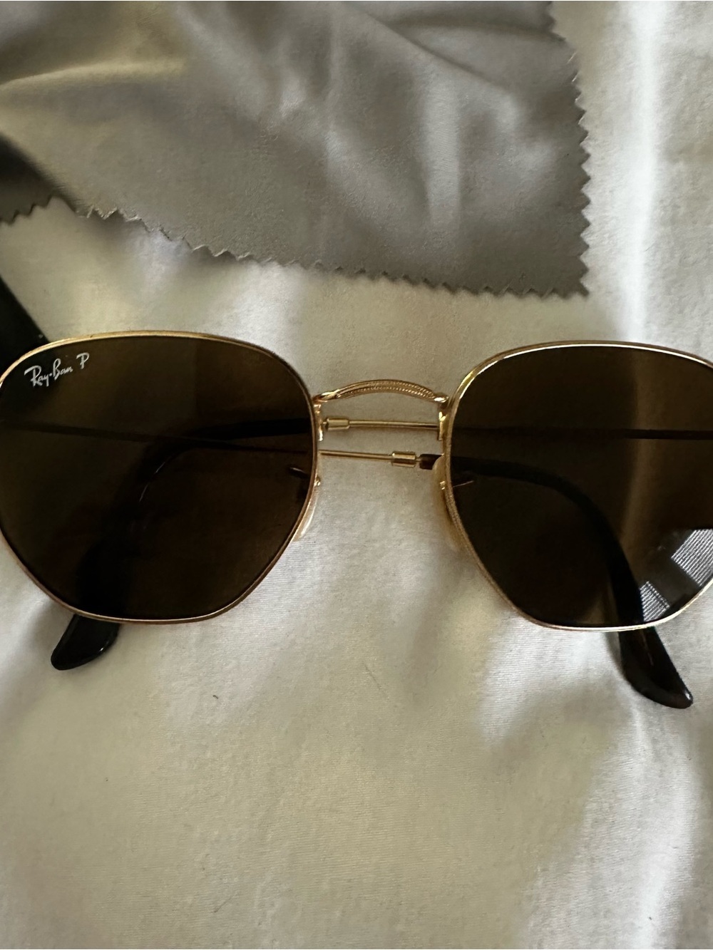 Gold Ray Ban Sunglasses - Picture 2 of 5